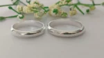 Dúo de anillos de compromiso en plata 925 con circonia – Diseño moderno