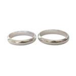 Dúo de anillos de compromiso en plata 925 con circonia – Diseño moderno