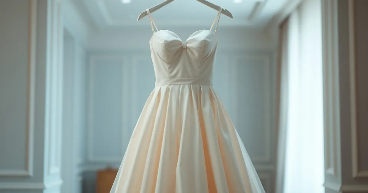 Vestido de novia en colores pastel elegante