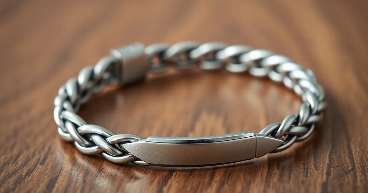 Imagen sobre Cómo Elegir la Pulsera de Plata Perfecta para Hombres: Guía Práctica